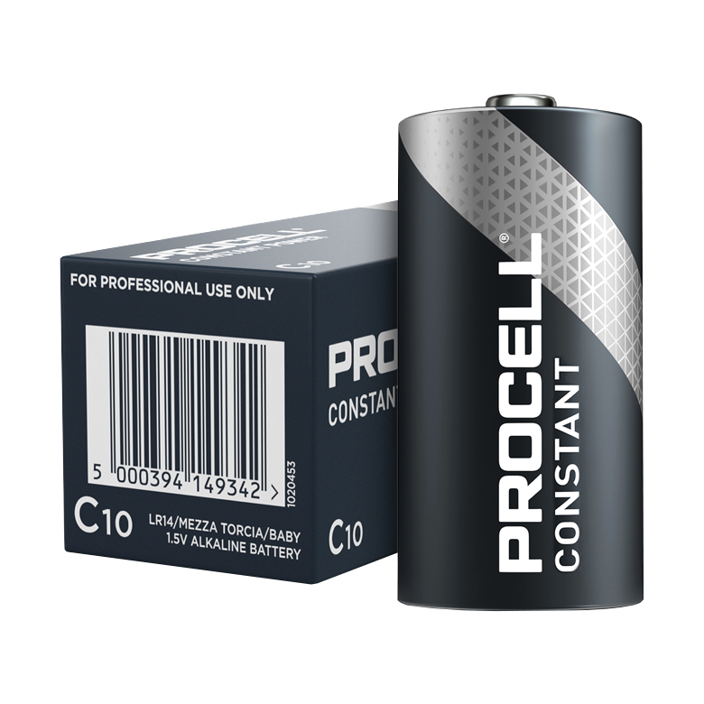 Duracell Procell Constant C Größe, 10er-Pack (Preis pro Zelle)
