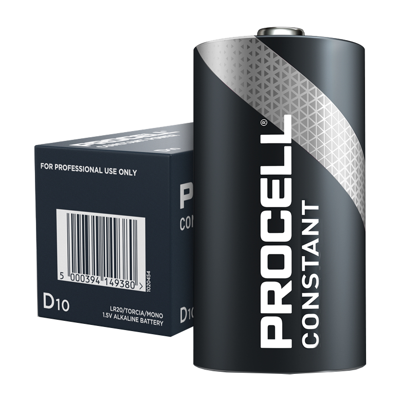 Duracell Procell Constant D Größe, 10er-Pack (Preis pro Zelle)