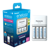 Eneloop Smart & Schnellladegerät + 4 x AA 2000 mAh Batterien – UK-Stecker