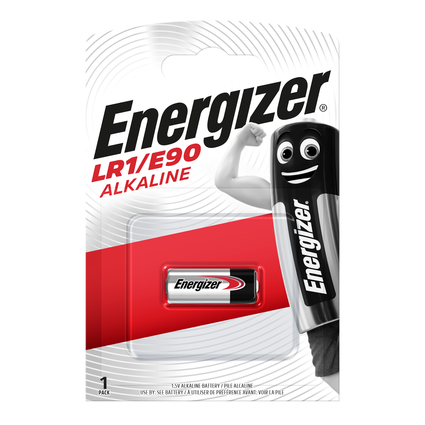 Energizer LR1/E90 alcalino, paquete de 1