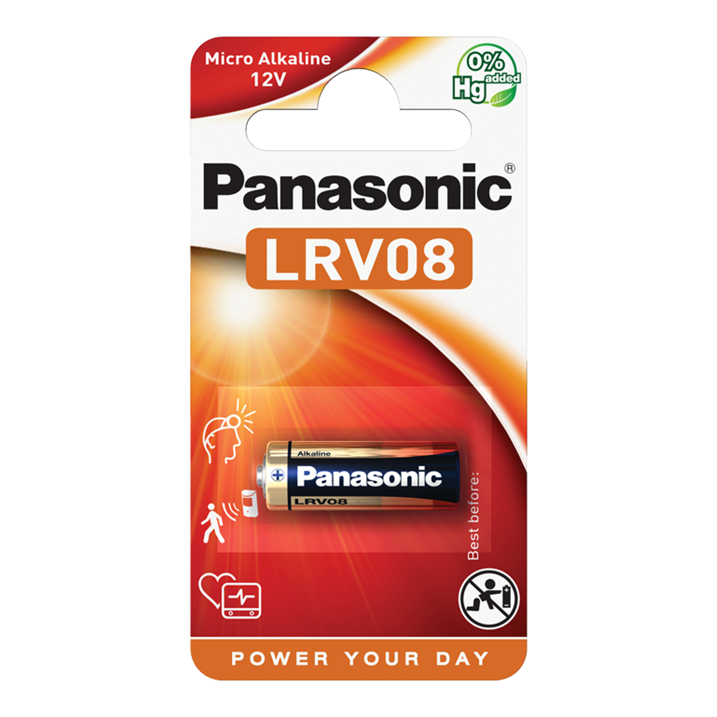 Panasonic LRV08 12 V Zellenstrom, 1 Stück