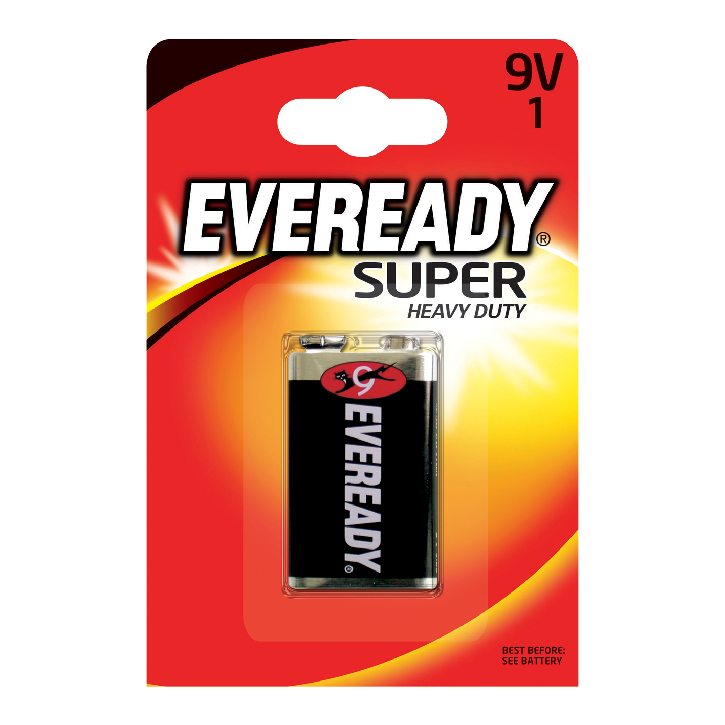 Eveready 9V Super Heavy Duty, paquete de 1