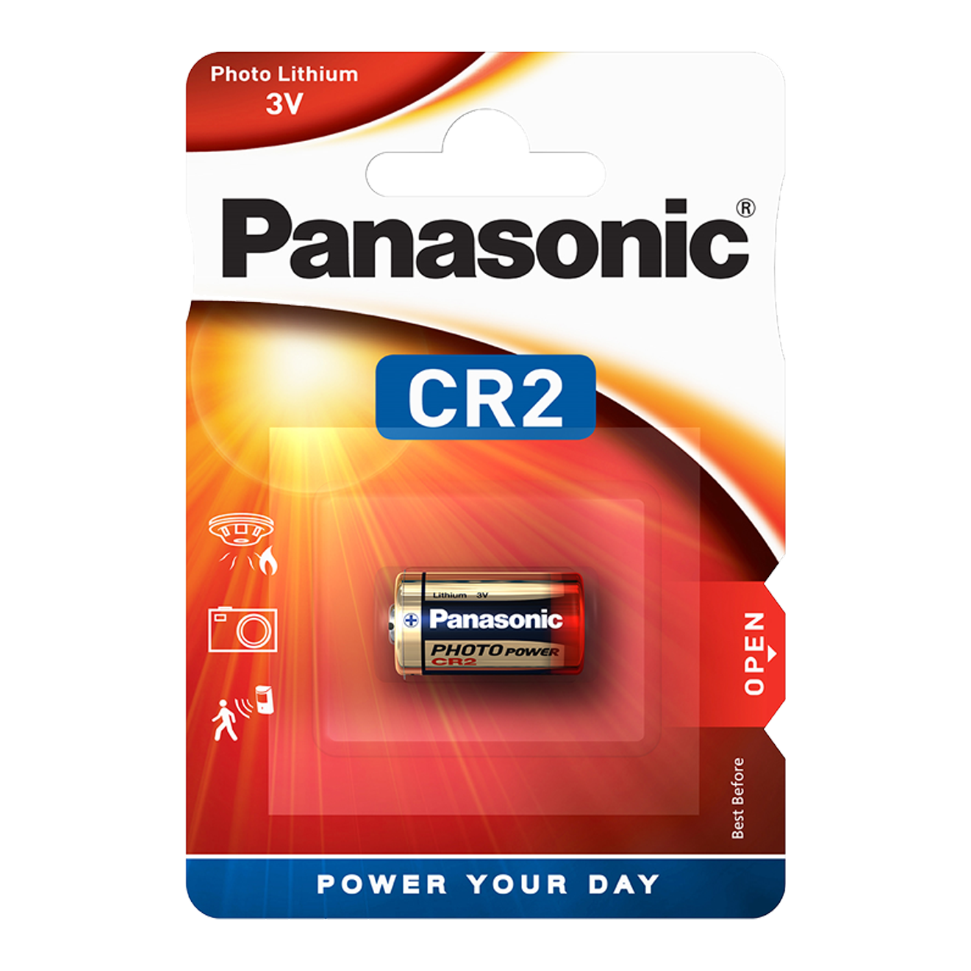 Panasonic CR2 Litio, paquete de 1