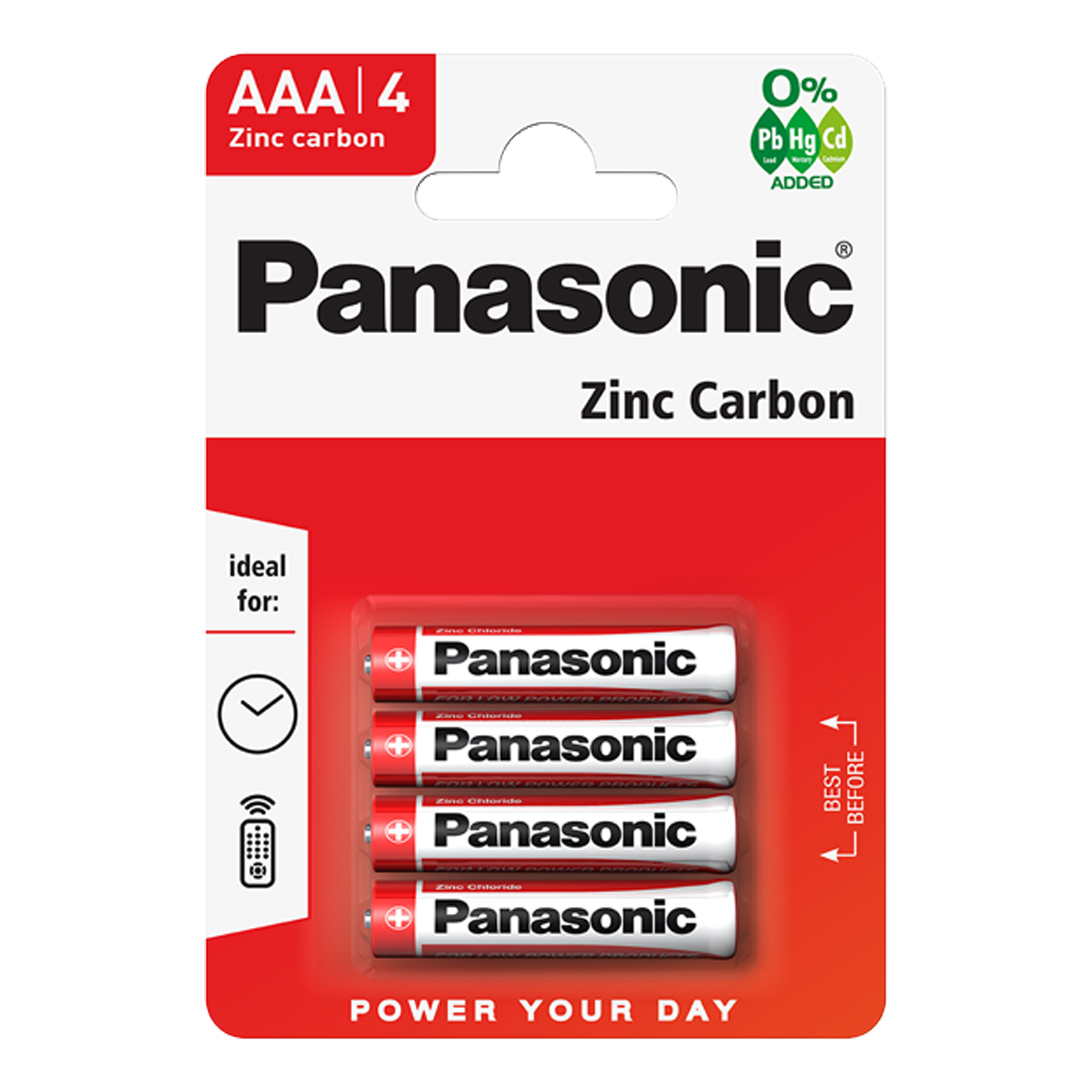 Panasonic AAA Zinc, Pack of 4