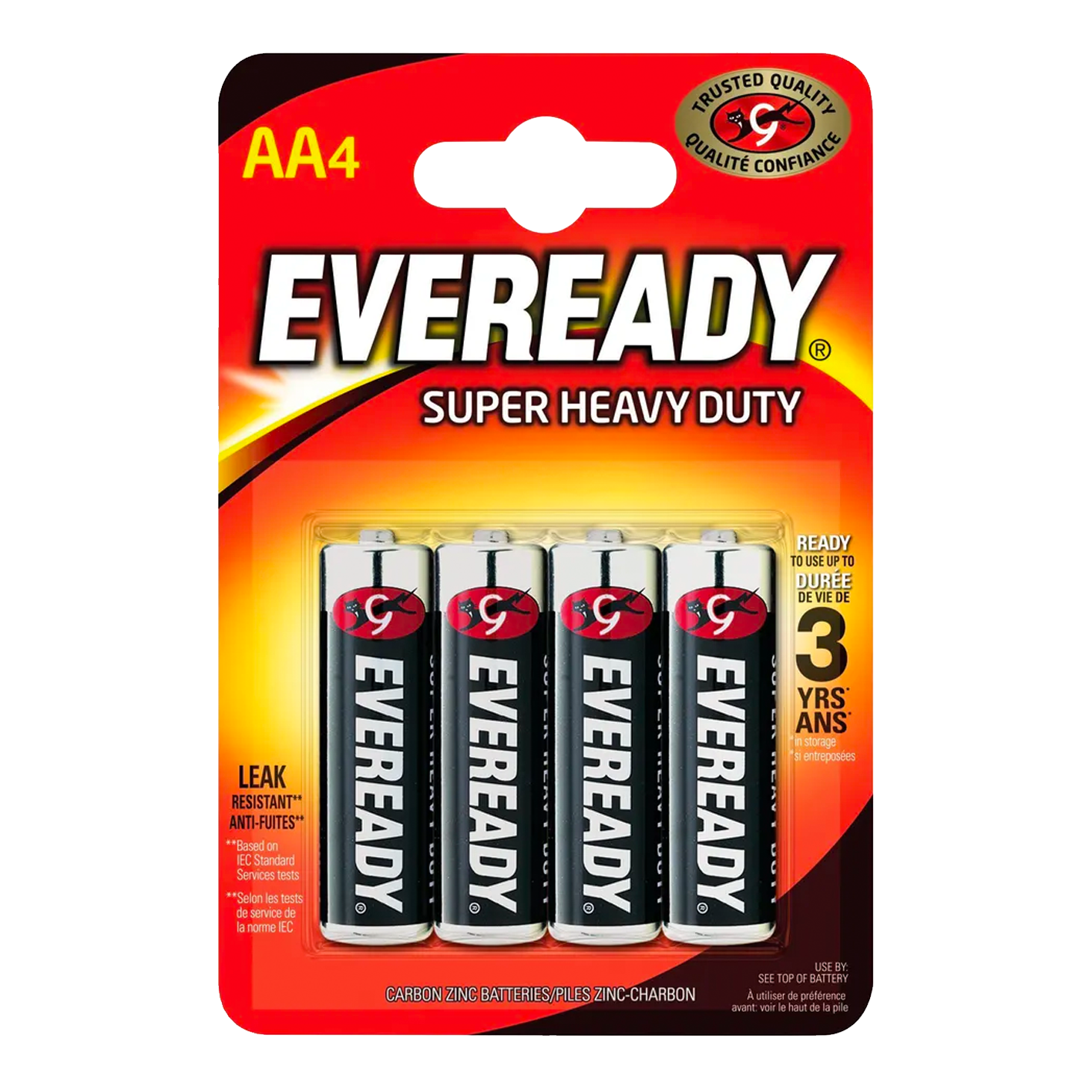 Eveready AA Super Heavy Duty, Pack of 4