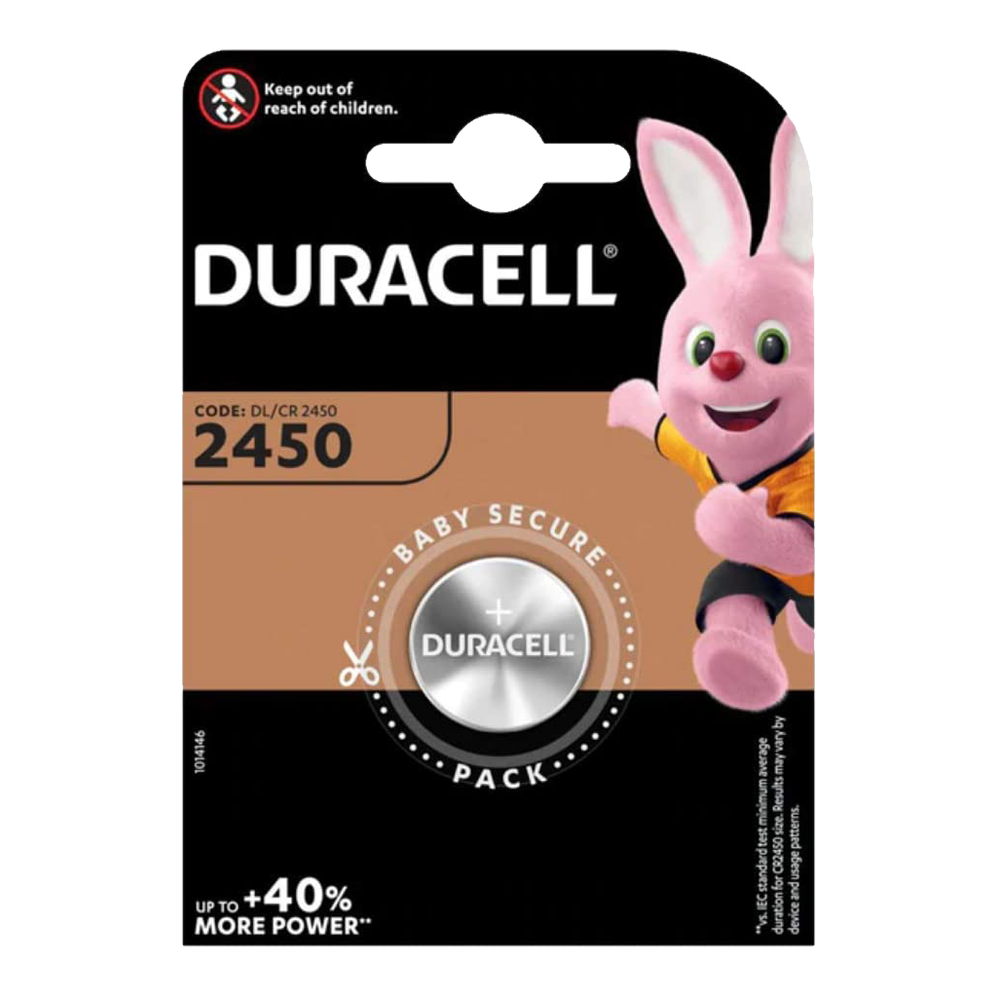 Duracell CR2450 Lithium Coin Cell, Pack of 1