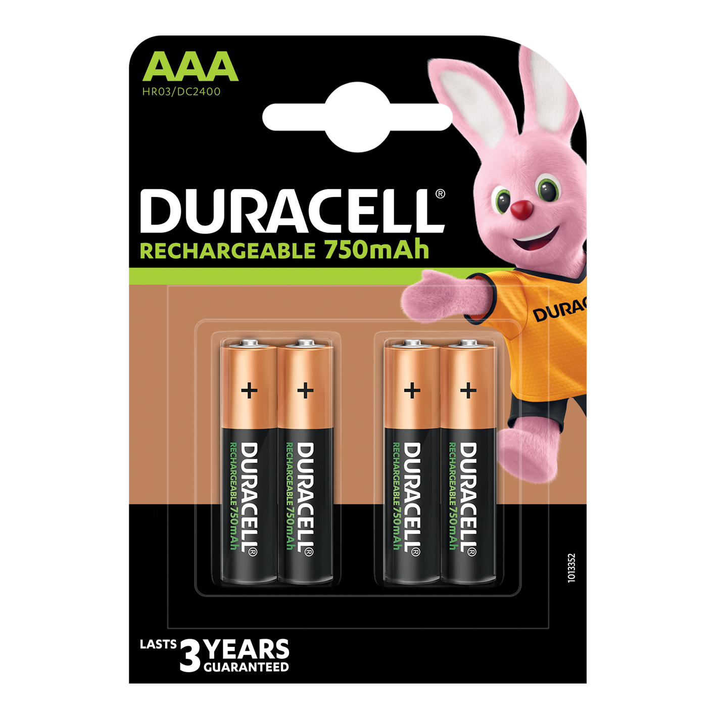 Duracell AAA 750 mAh Wiederaufladung, 4er-Pack