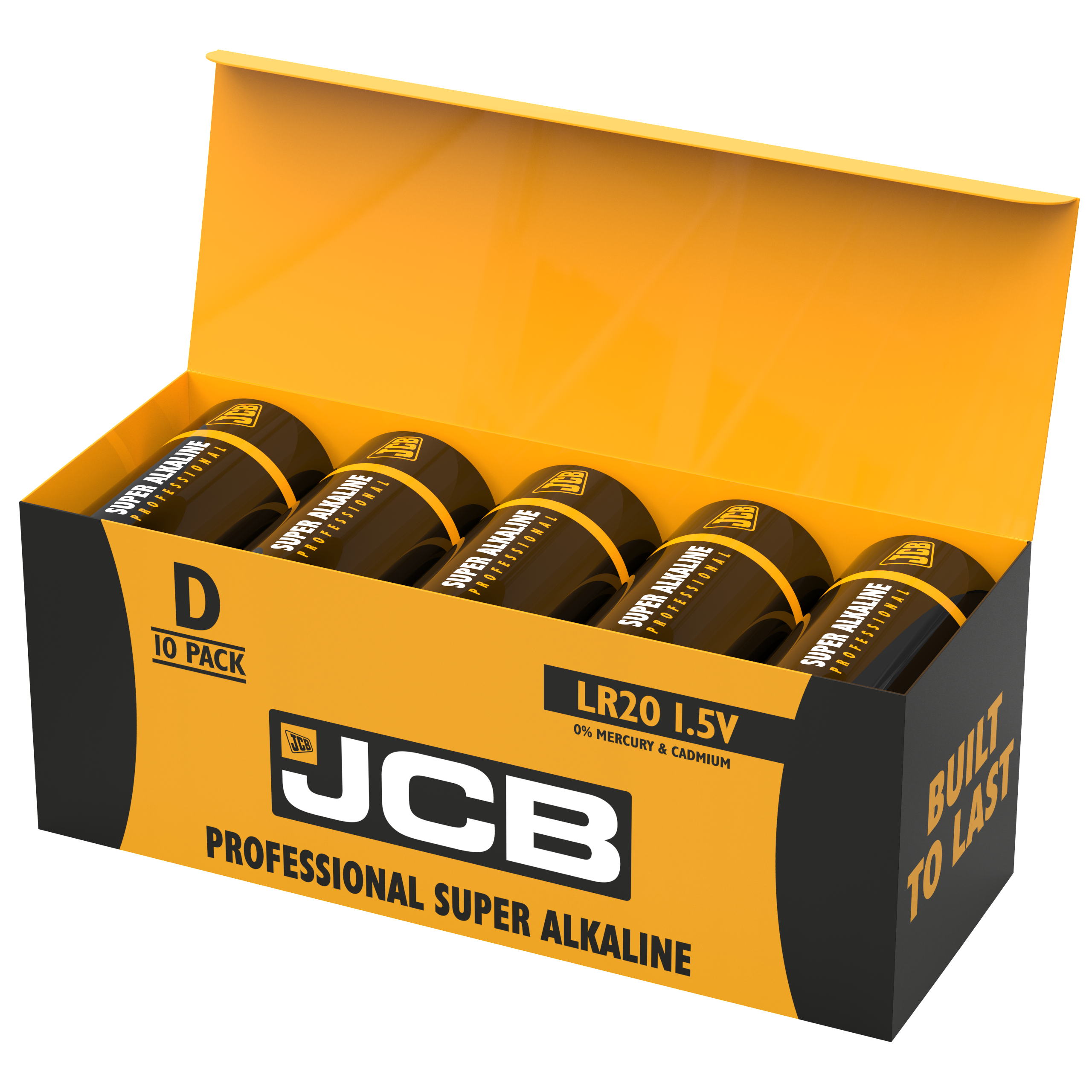 JCB D Size Industrial, paquete de 10 - Precio y venta por celda