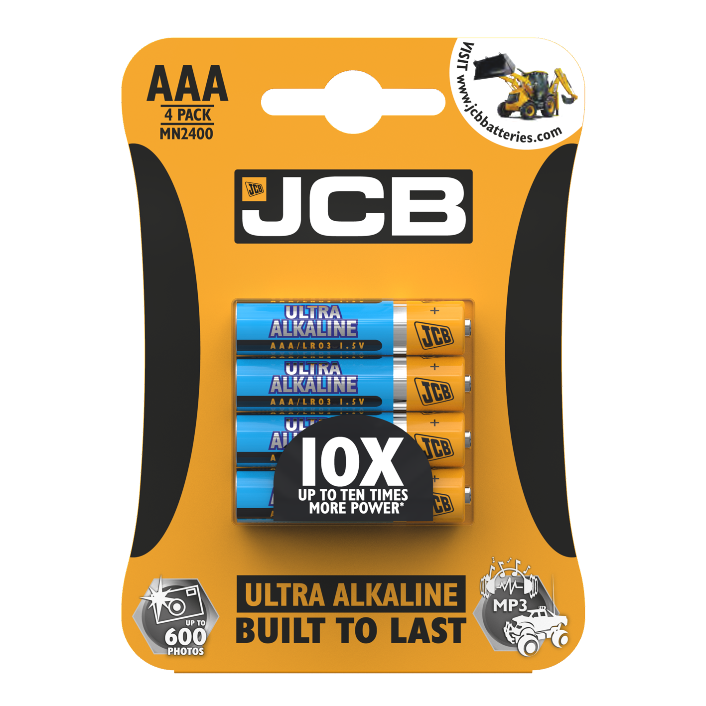 JCB AAA Ultra Alkaline, Pack of 4