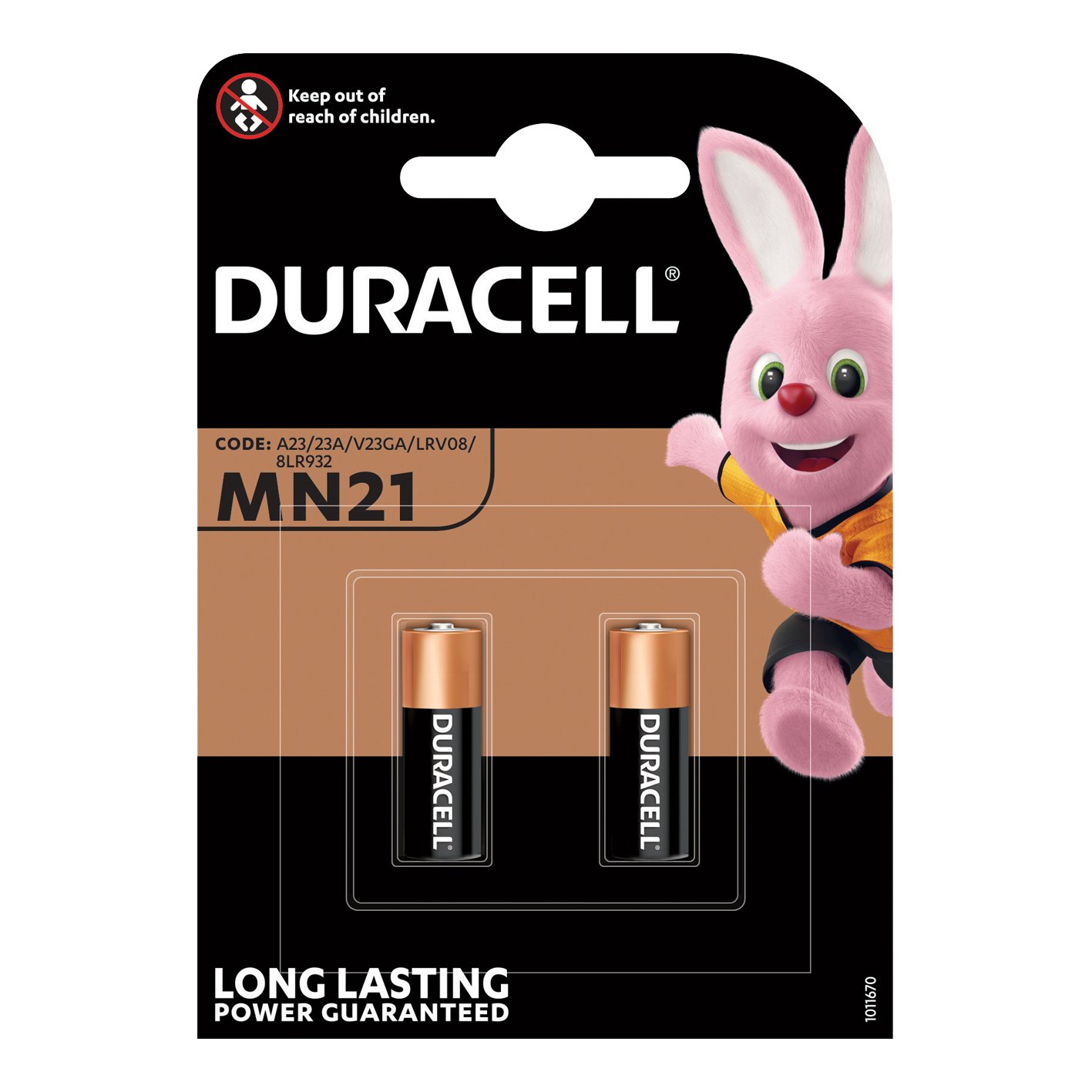 Duracell MN21 12V Alcalino, Paquete de 2