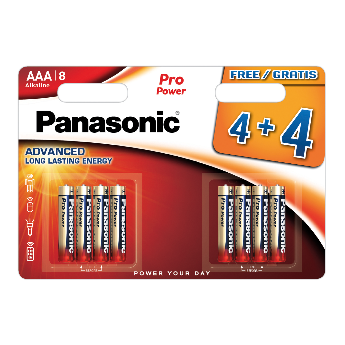 Panasonic AAA Pro Power, Pack of 4+4 – Provider Europe