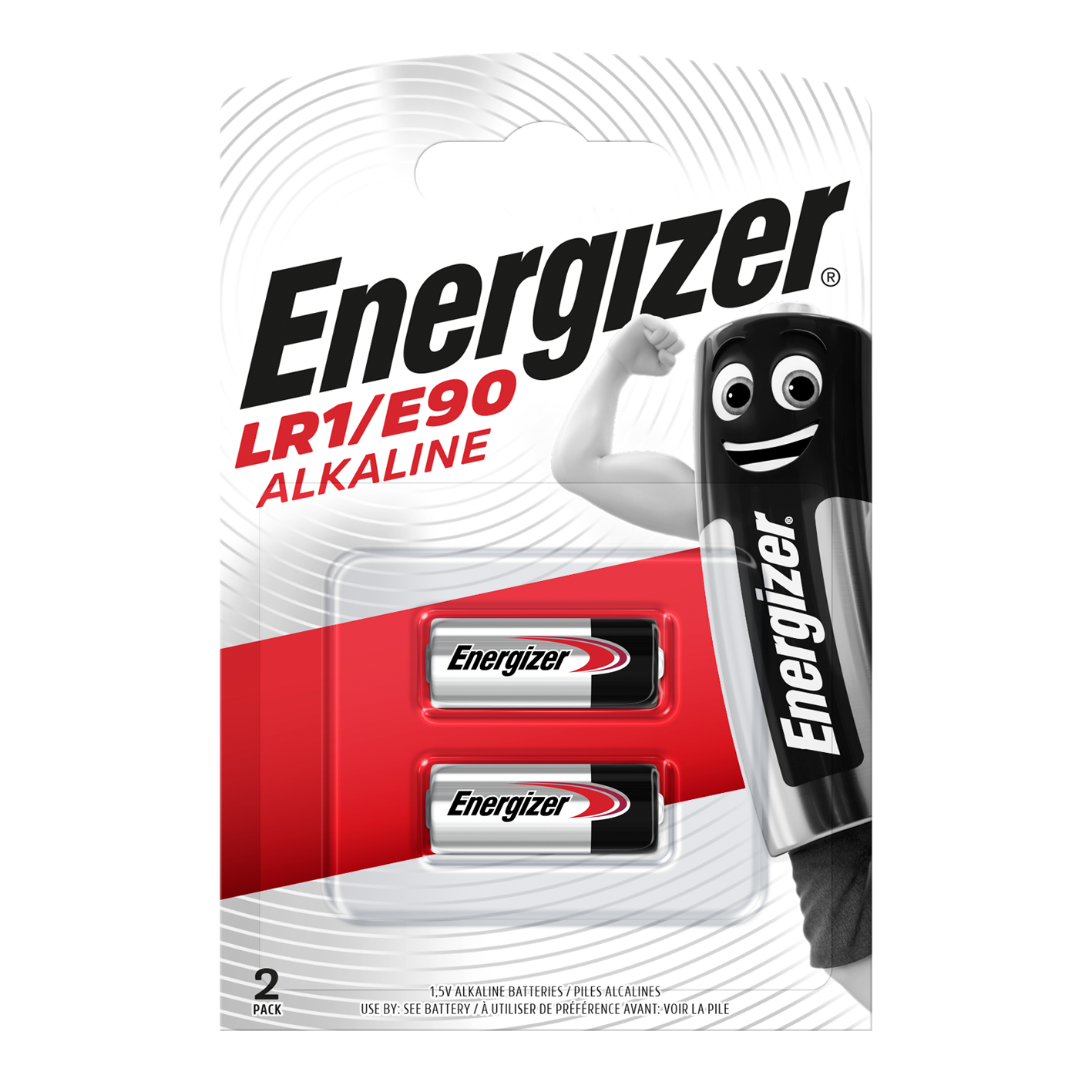 Energizer LR1/E90 alcalino, paquete de 2