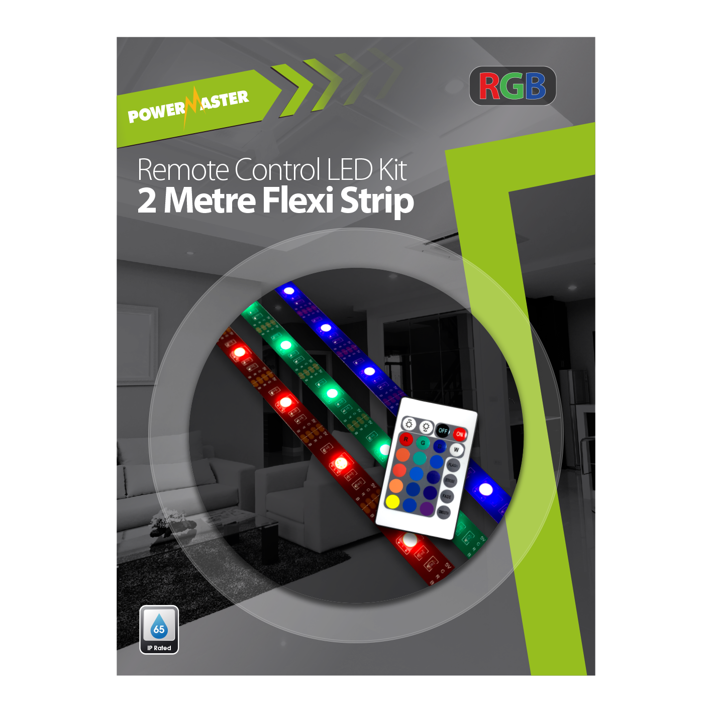 Tira de luz LED flexible PowerMaster Indoor 2M - Cambio de color