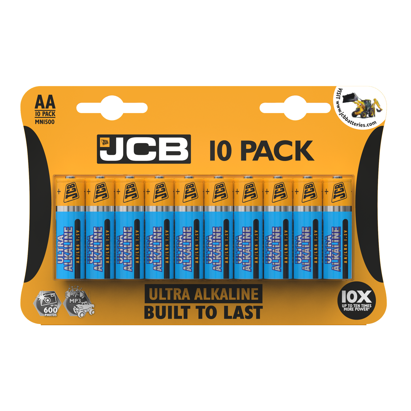 JCB AA Ultra Alkaline, Pack of 10