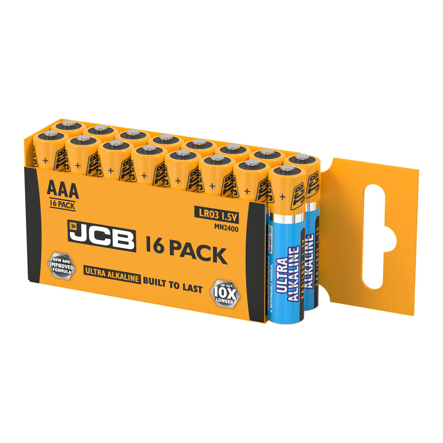JCB AAA Ultra Alkaline, Packung mit 16 Stück