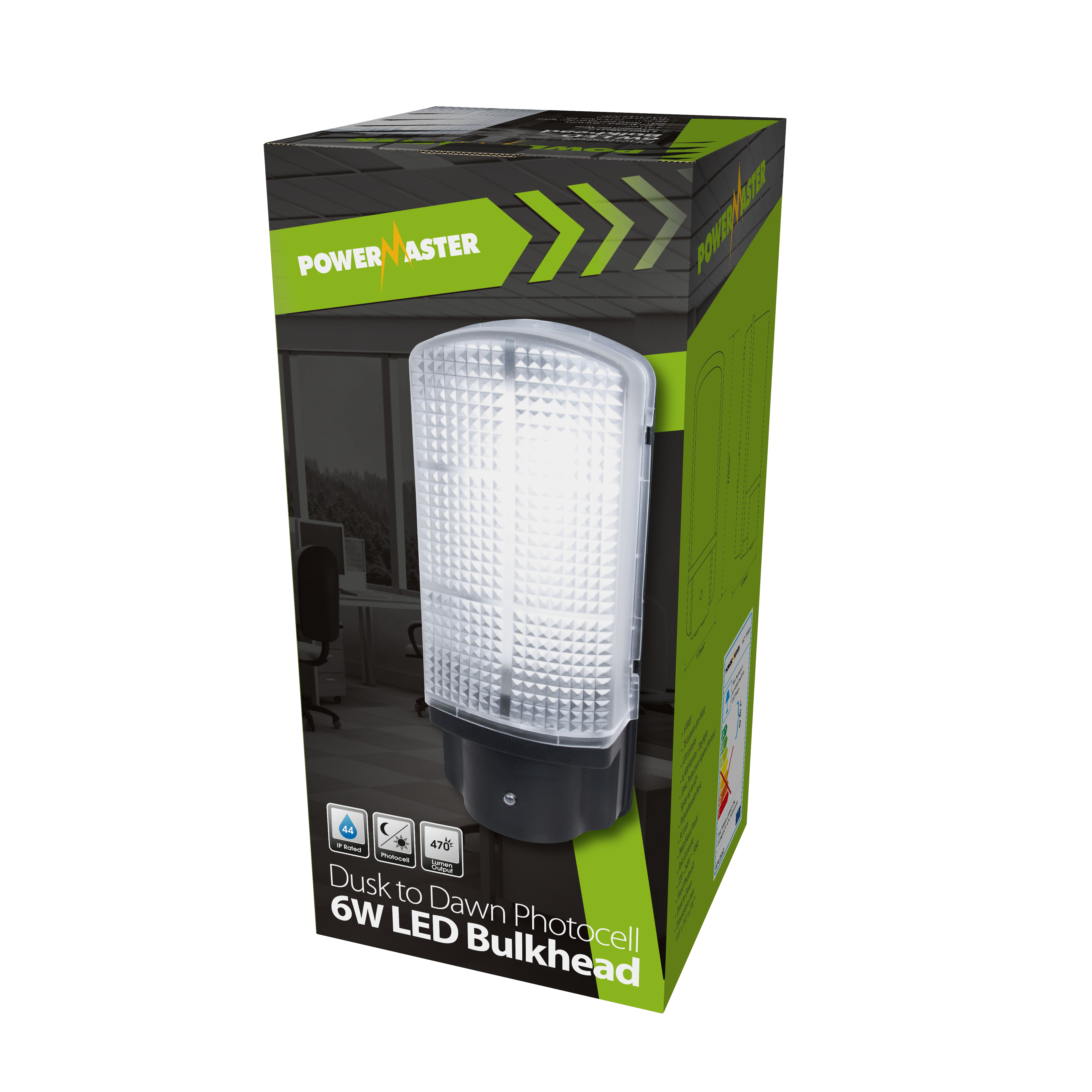 Mampara con Fotocélula de Policarbonato LED PowerMaster 10W