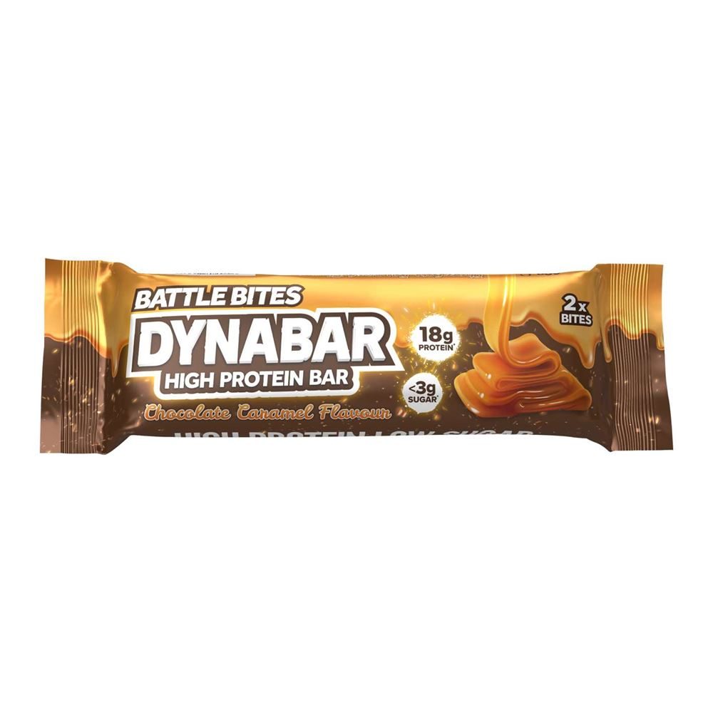 Battle Bites Dynabar Chocolate Caramel 62g - Price per box of 12