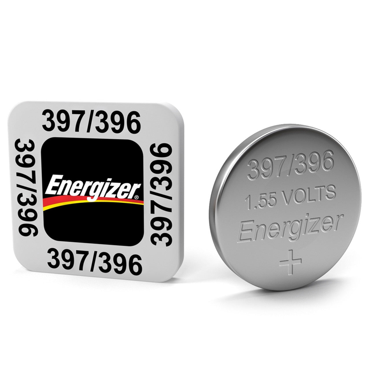 Energizer 397/396 Pila tipo moneda de óxido de plata, paquete de 10